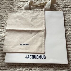 ❤️ NEW Jacquemus Bundle  Beige shopping bag with Dustbag